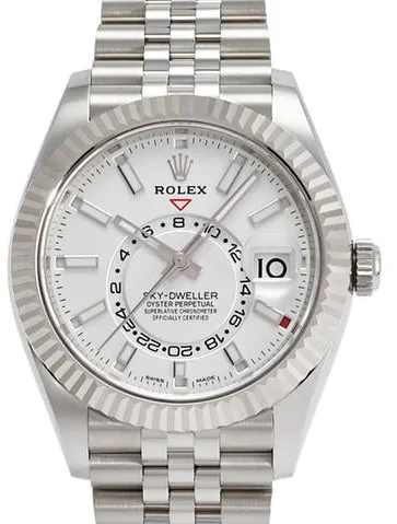 Rolex Sky-Dweller 326934 42mm Yellow gold and Stainless steel White