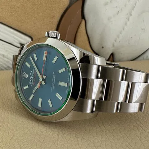 Rolex Milgauss 116400GV 40mm Stainless steel Blue 7