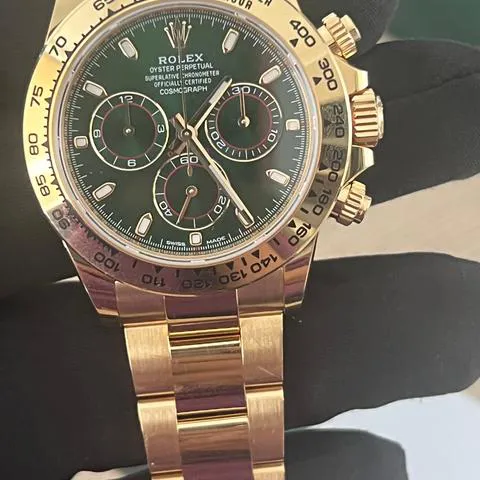 Rolex Daytona 126508 40mm Yellow gold Green