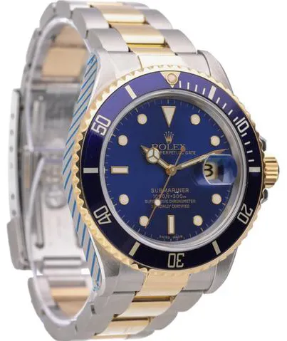 Rolex Submariner 16803 40mm Yellow gold and Stainless steel Blue 6