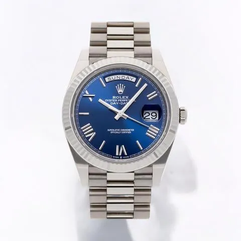 Rolex Day-Date 40 228239 40mm White gold Blue