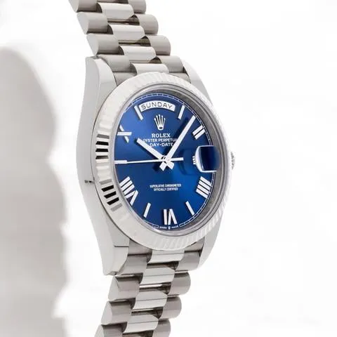 Rolex Day-Date 40 228239 40mm White gold Blue 2