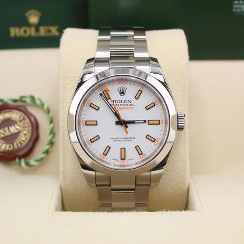 Rolex Milgauss 116400 40mm Stainless steel White