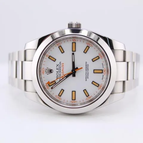 Rolex Milgauss 116400 40mm Stainless steel White 2