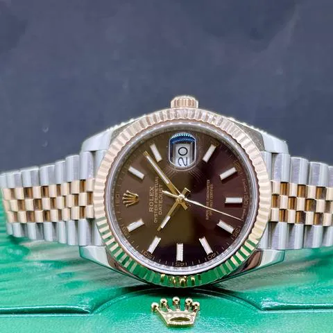 Rolex Datejust 41 126331 41mm Yellow gold and Stainless steel Brown