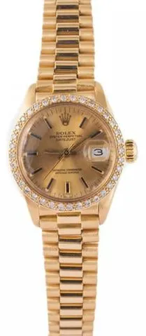 Rolex Datejust 6916 26mm Yellow gold Champagne