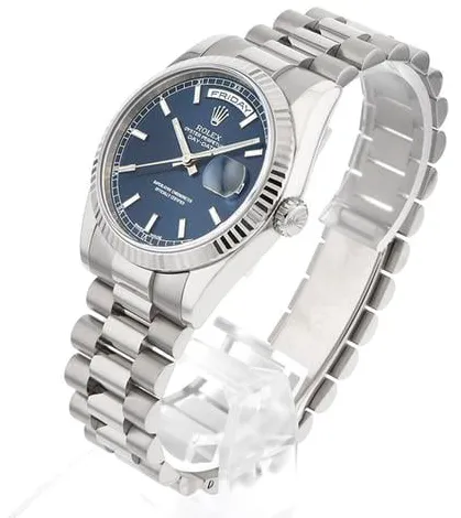 Rolex Day-Date 36 118239 36mm White gold Blue 1