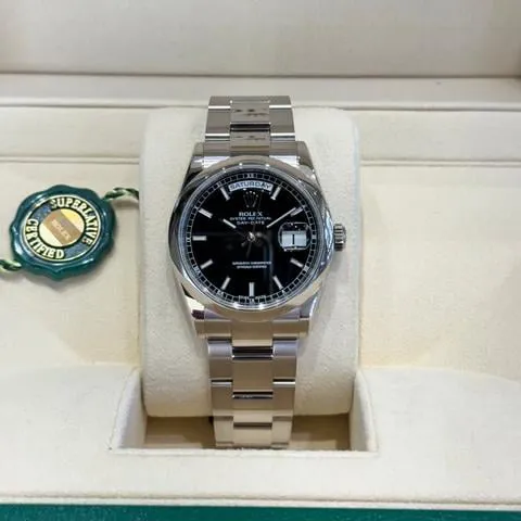 Rolex Day-Date 36 118209 36mm White gold Black