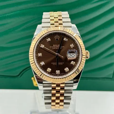 Rolex Datejust 41 126331 41mm Yellow gold and Stainless steel Brown