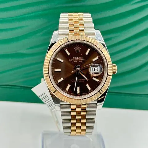 Rolex Datejust 41 126331 41mm Yellow gold and Stainless steel Brown