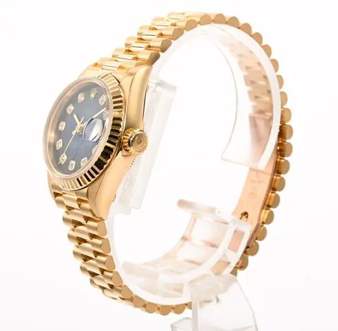 Rolex Datejust 69178G 26mm Yellow gold Blue 2