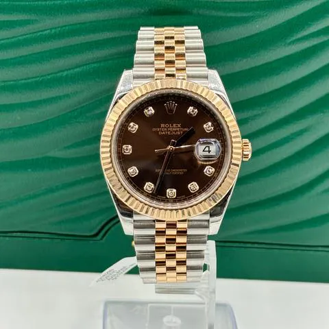 Rolex Datejust 41 126331 41mm Yellow gold and Stainless steel Brown