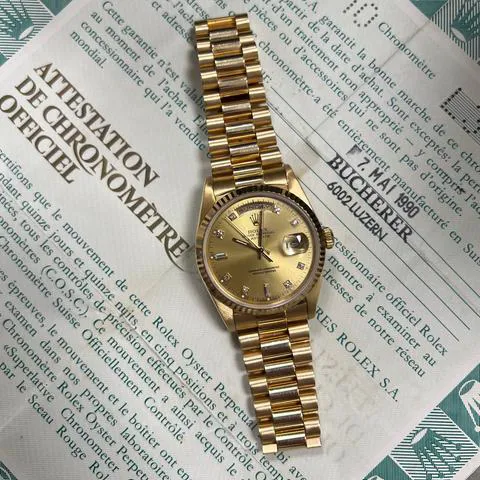 Rolex Day-Date 36 118238 36mm Yellow gold Champagne