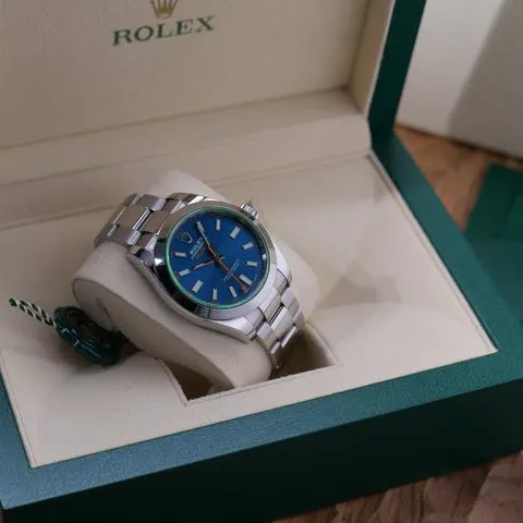 Rolex Milgauss 116400GV 40mm Stainless steel Blue 9