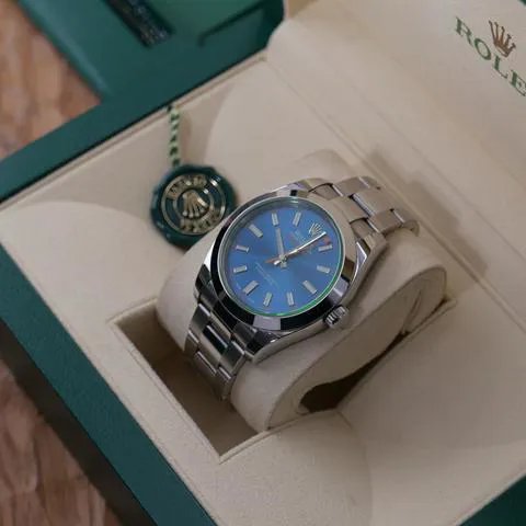 Rolex Milgauss 116400GV 40mm Stainless steel Blue 12