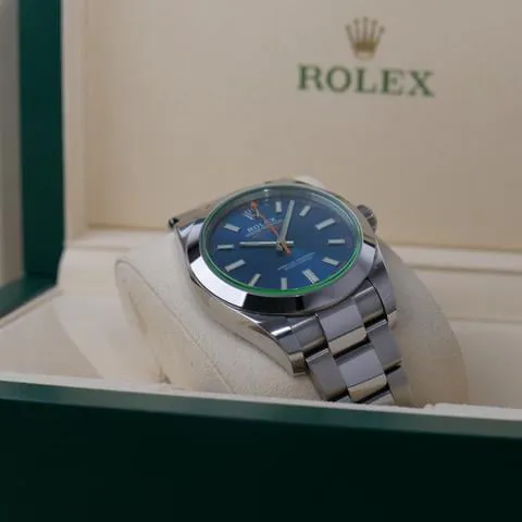 Rolex Milgauss 116400GV 40mm Stainless steel Blue 14