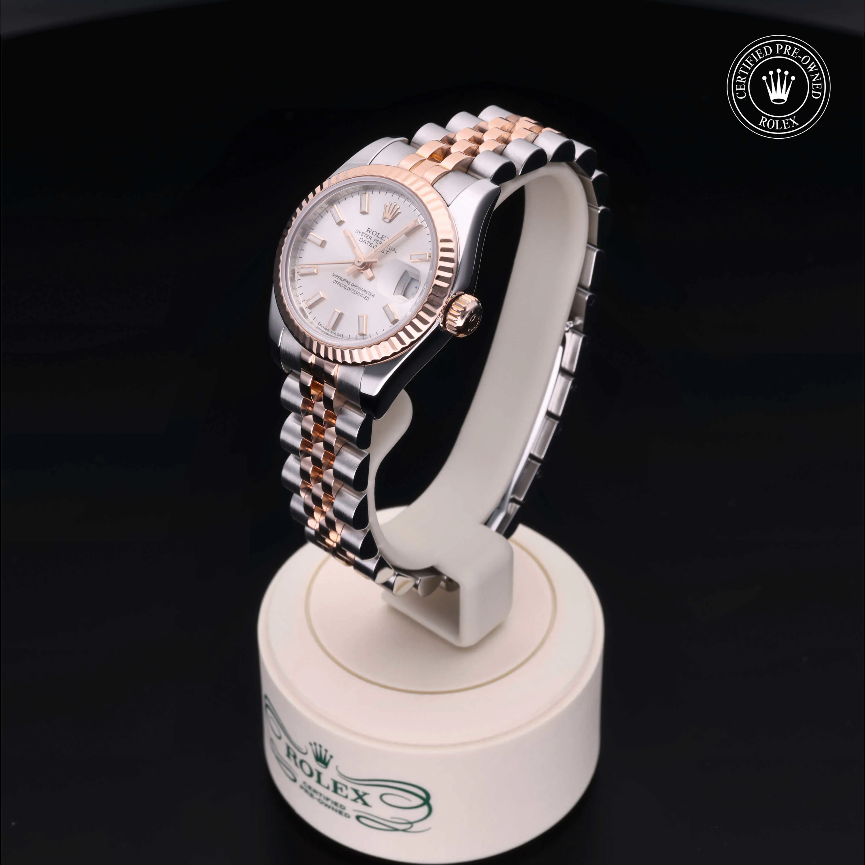 Rolex Lady-Datejust 179171 26mm Everose Rolesor Silver 2