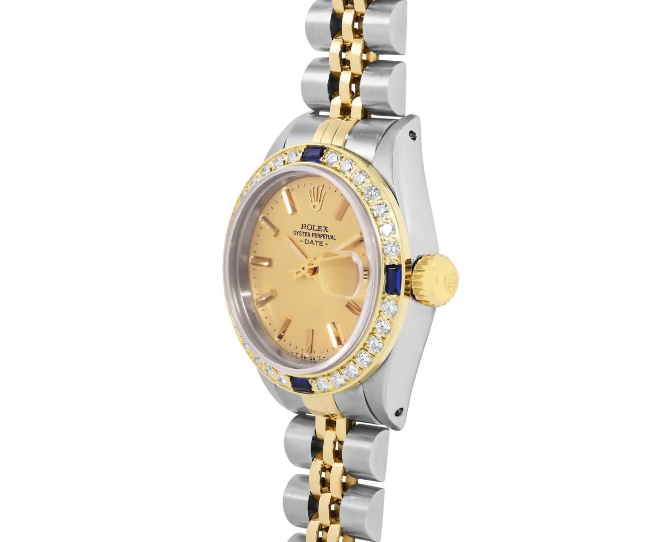 Rolex Date 26mm Yellow gold and Stainless steel Champagne 2