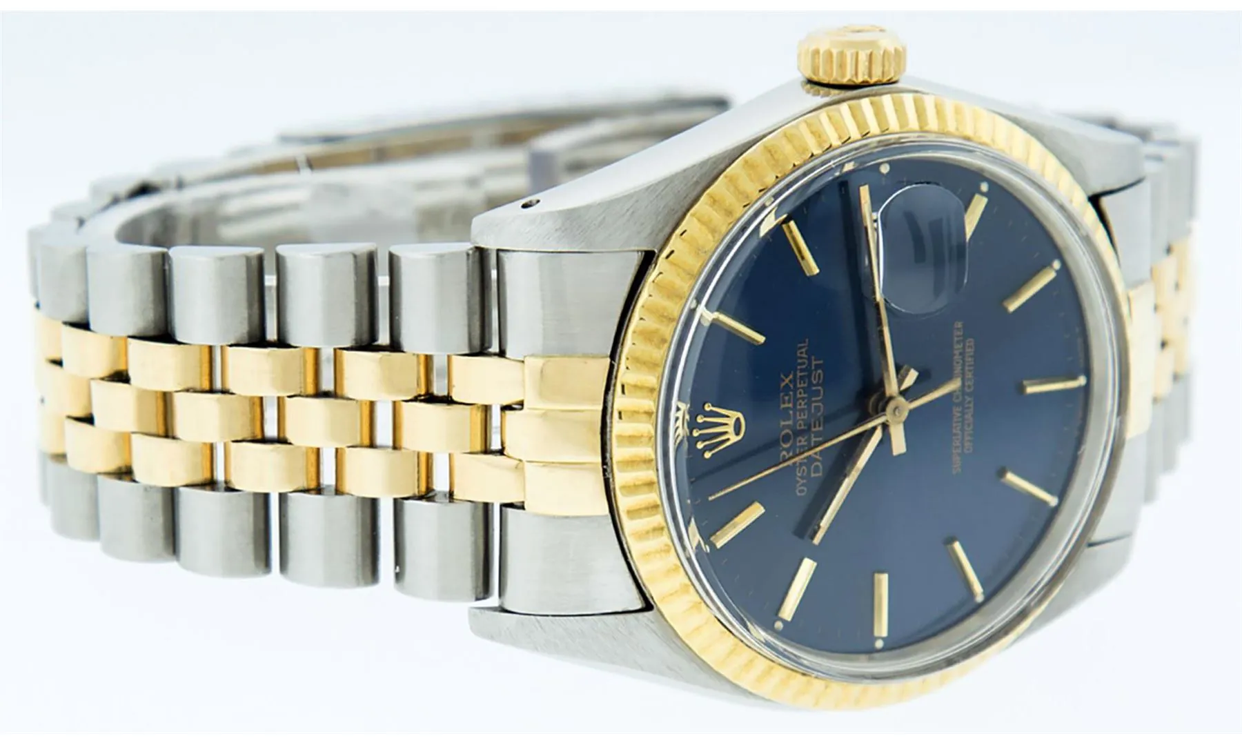 Rolex Datejust 36mm Stainless steel and 14k yellow gold Blue 3