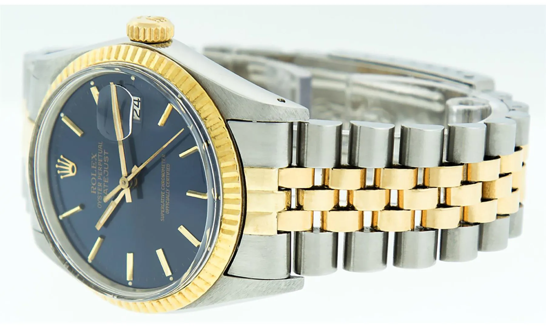 Rolex Datejust 36mm Stainless steel and 14k yellow gold Blue 7