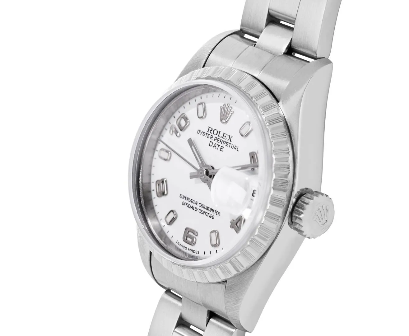 Rolex Date 26mm Stainless steel White 2