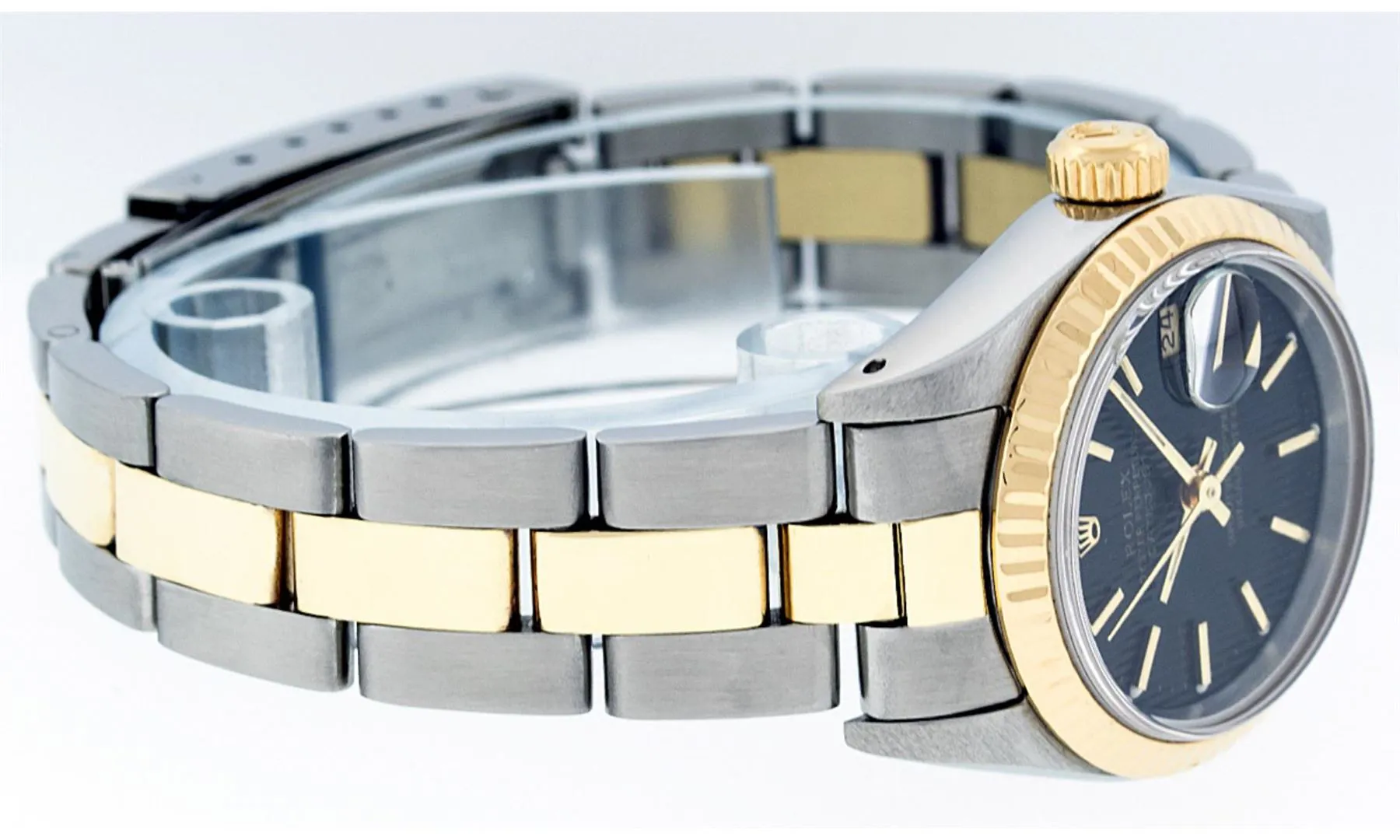 Rolex Date 26mm Stainless steel and 14k yellow gold Black 4