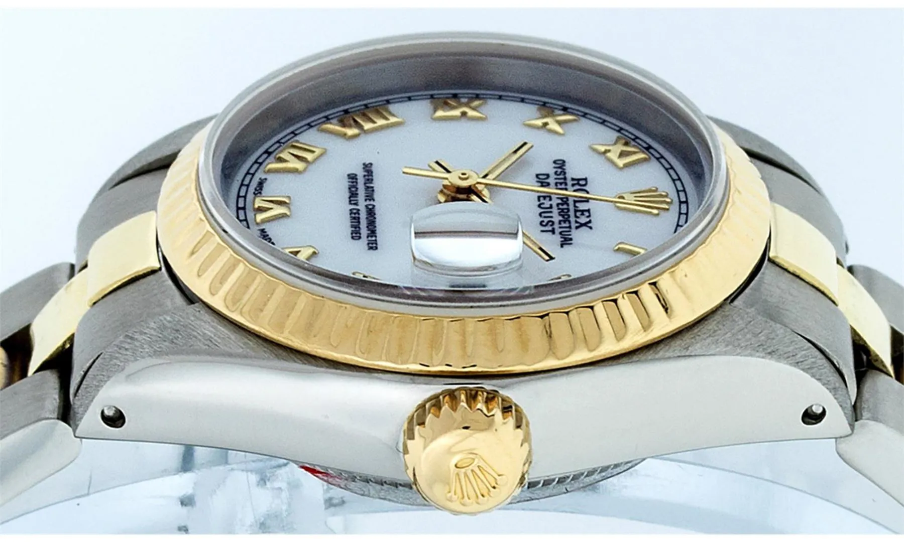 Rolex Datejust 26mm Stainless steel and 14k yellow gold White 7