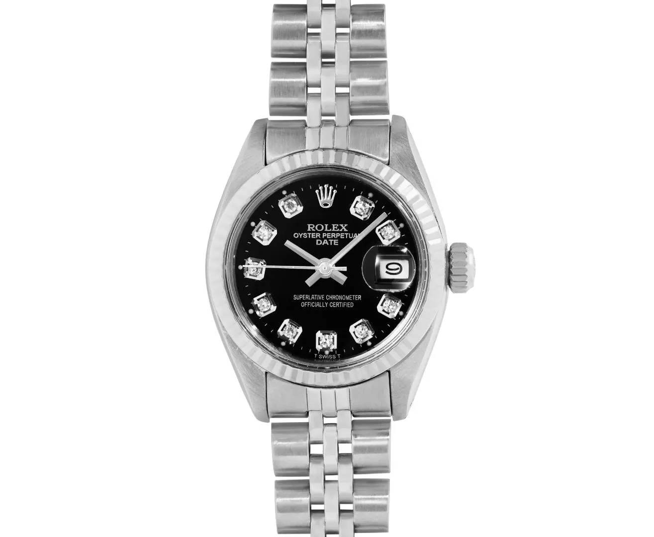 Rolex Date 26mm Stainless steel Black 1