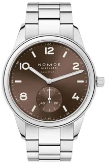 NOMOS Club 760 Stainless steel Brown