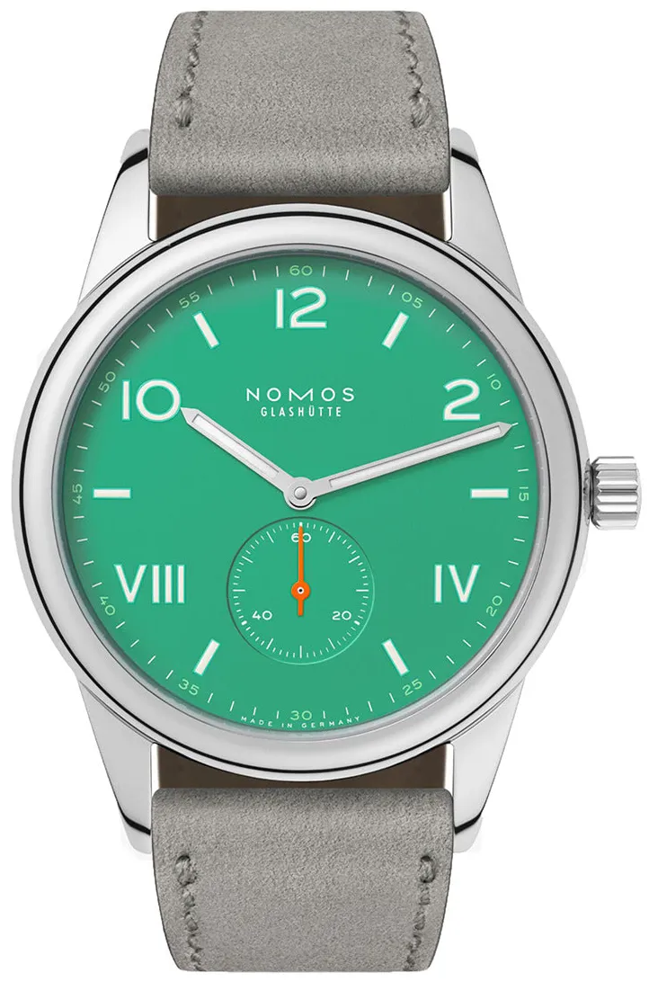 NOMOS Club 726 38.5mm Stainless steel Green