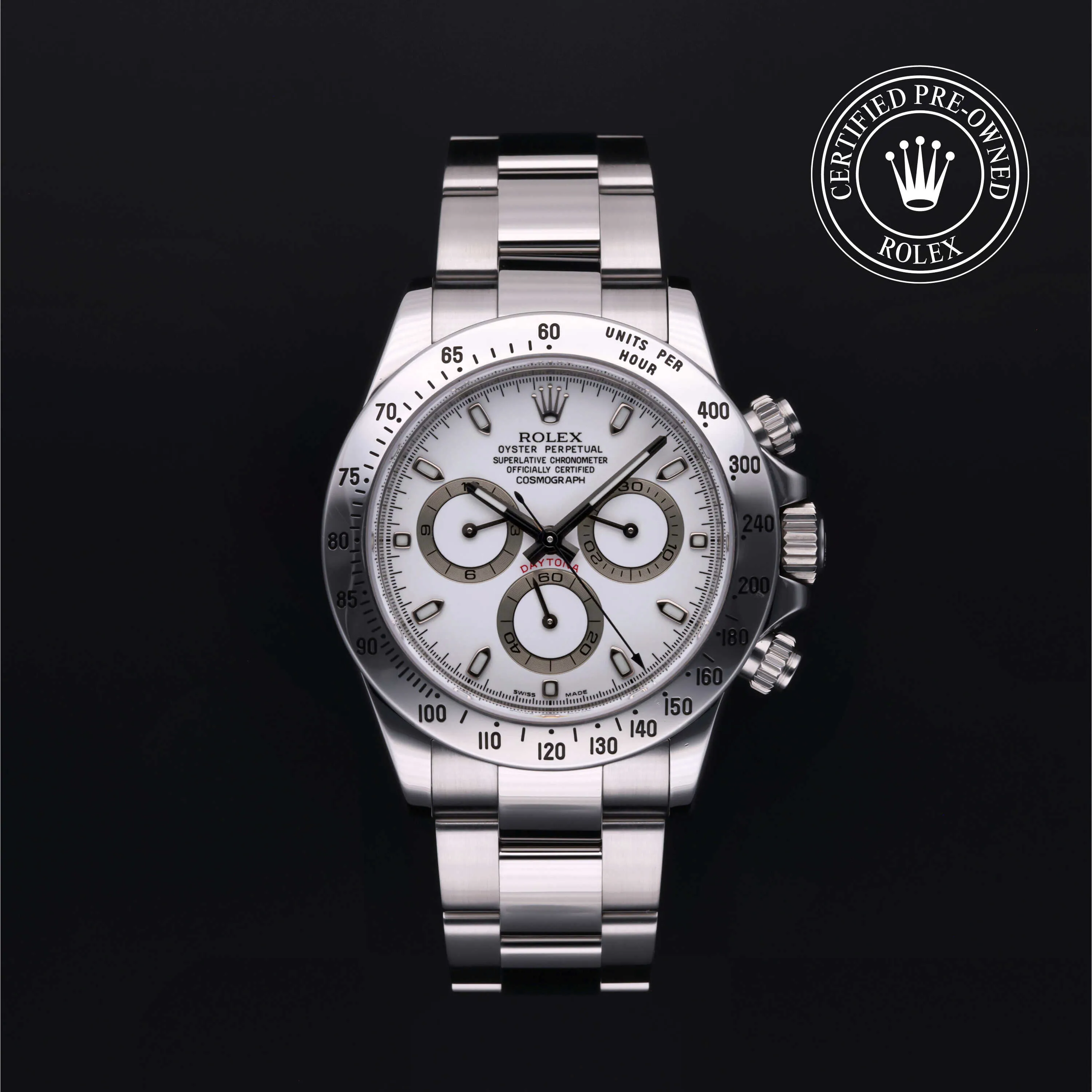 Rolex Daytona 116520-0016 40mm Oystersteel White