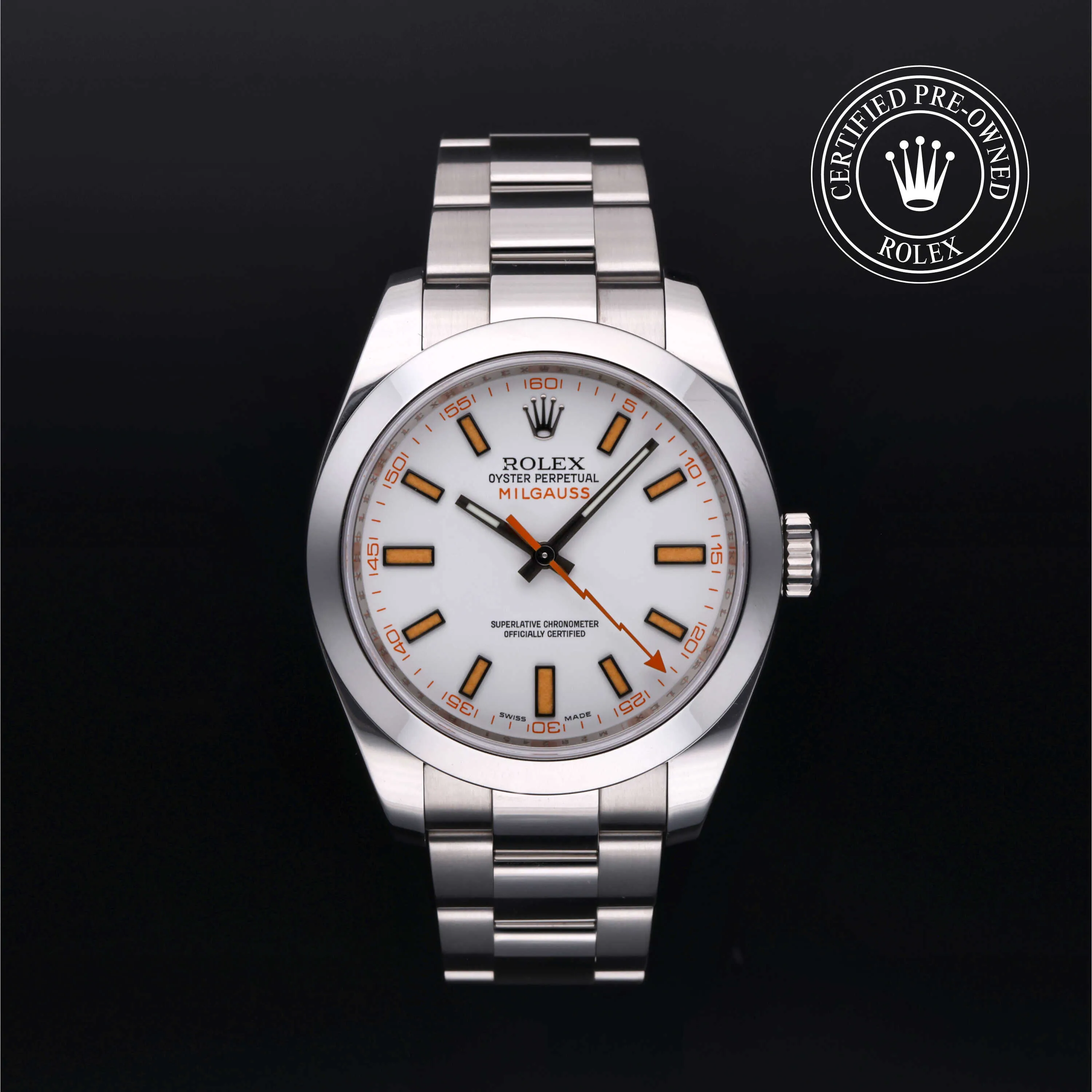 Rolex Milgauss 116400-0002 40mm Oystersteel White