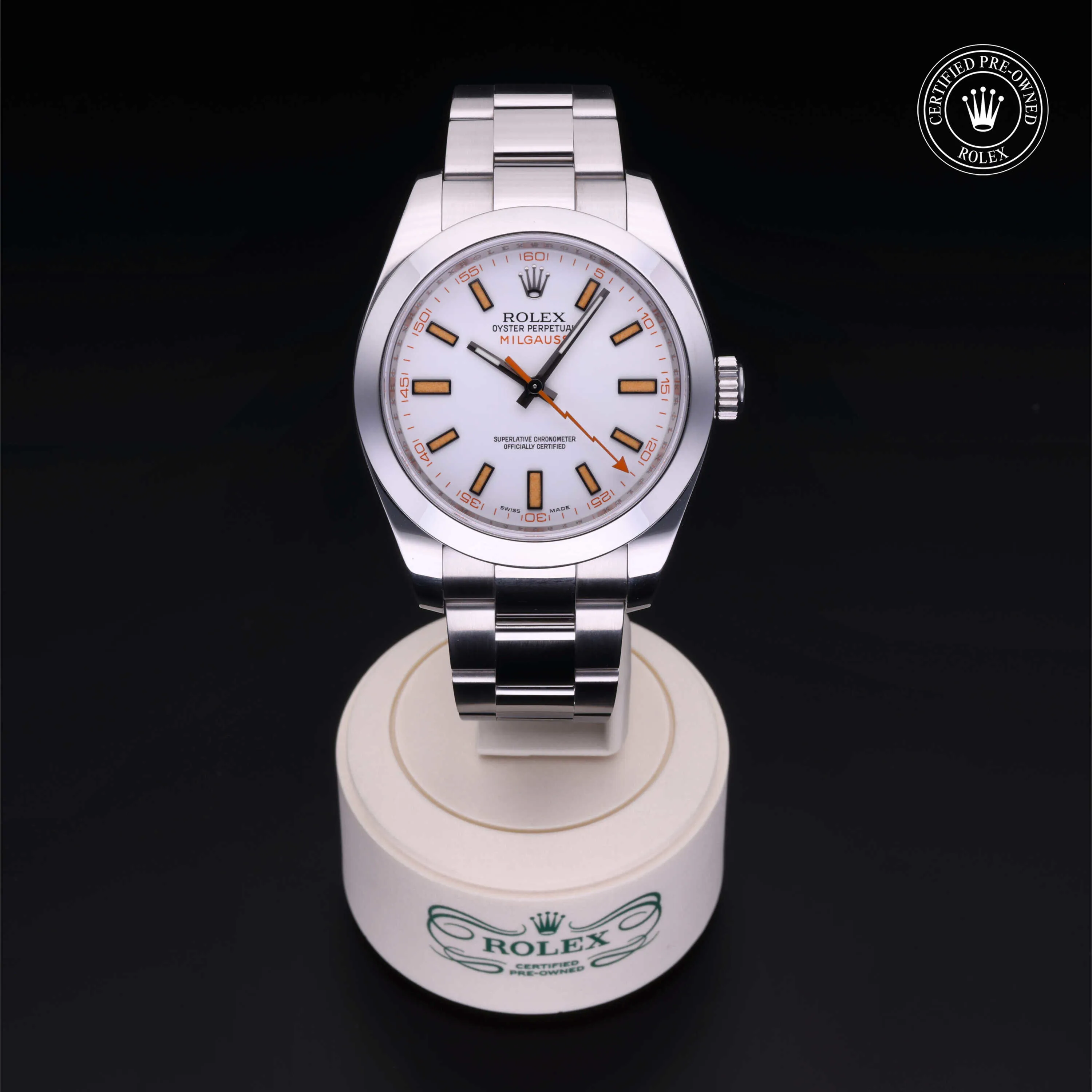 Rolex Milgauss 116400-0002 40mm Oystersteel White 1