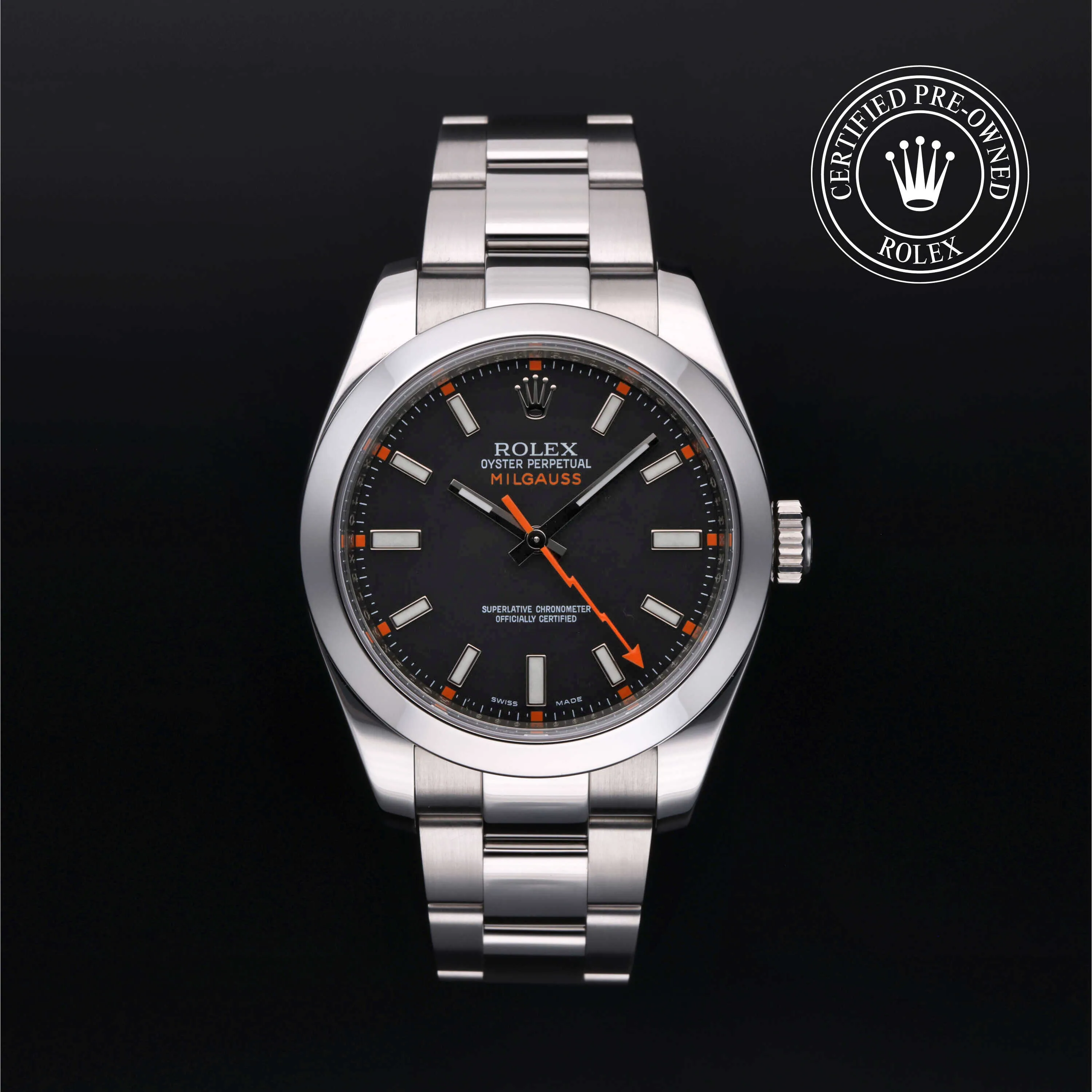 Rolex Milgauss 116400-0001 40mm Oystersteel Black