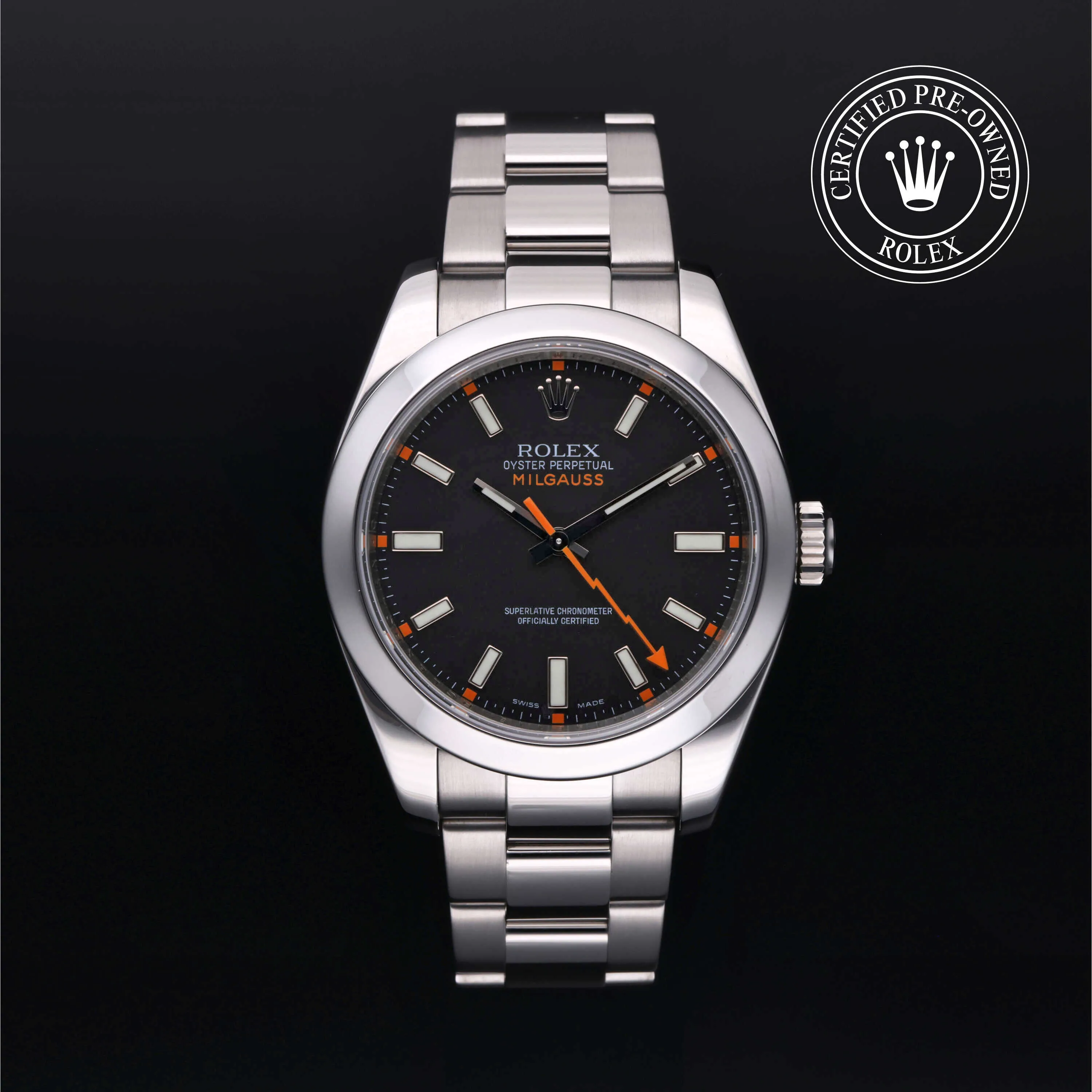 Rolex Milgauss 116400-0001 40mm Oystersteel Black