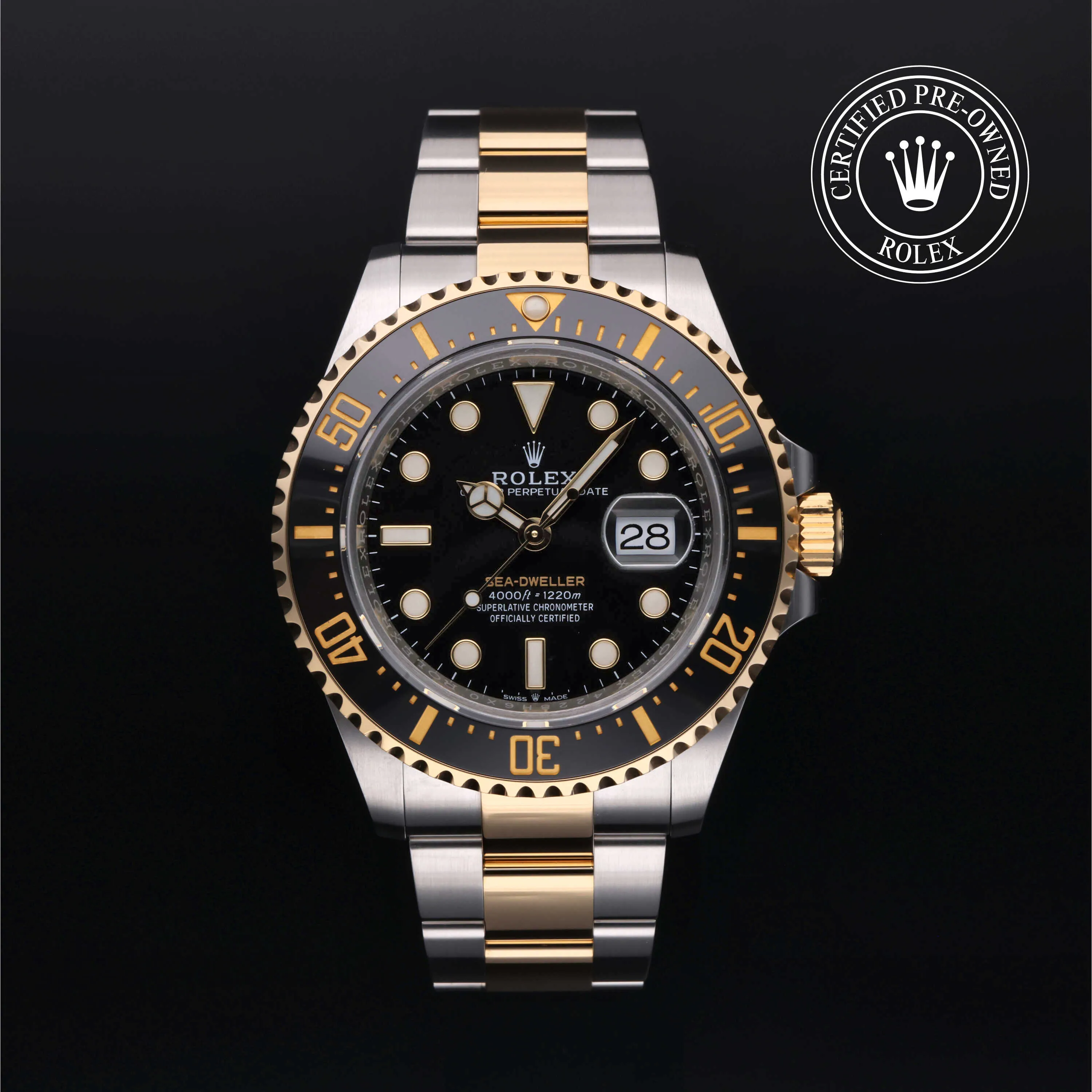 Rolex Sea-Dweller 126603-0001 43mm Yellow gold and Oystersteel Black