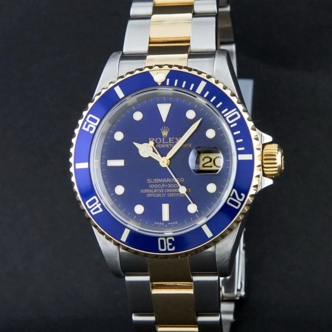 Rolex Submariner 40mm Yellow gold and Stainless steel and 18k yellow gold Blue