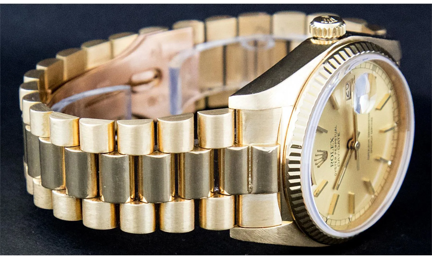 Rolex Day-Date "President" 36mm Yellow gold and 18k yellow gold Champagne 3