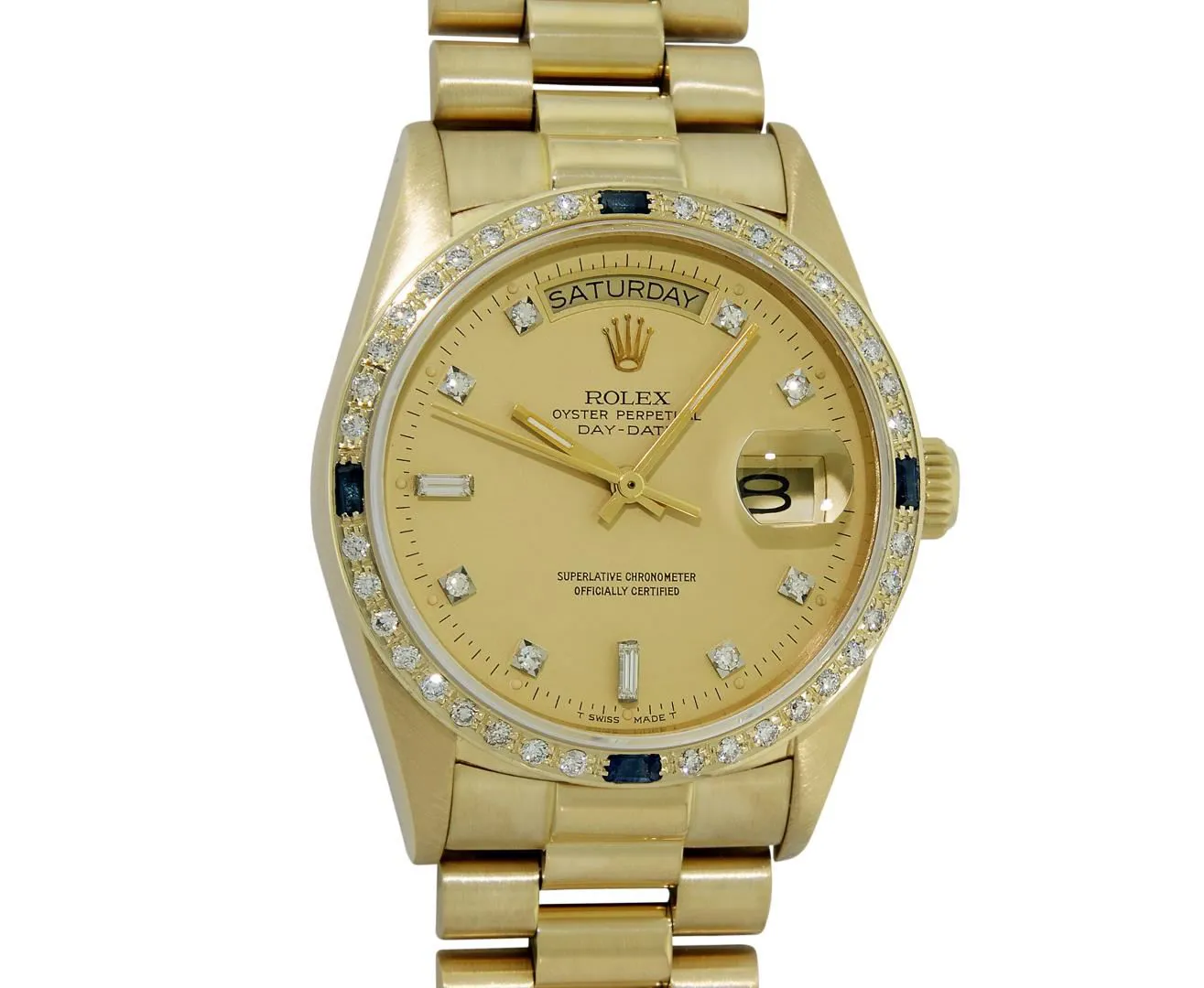 Rolex Day-Date "President" 36mm Yellow gold and 18k yellow gold Champagne