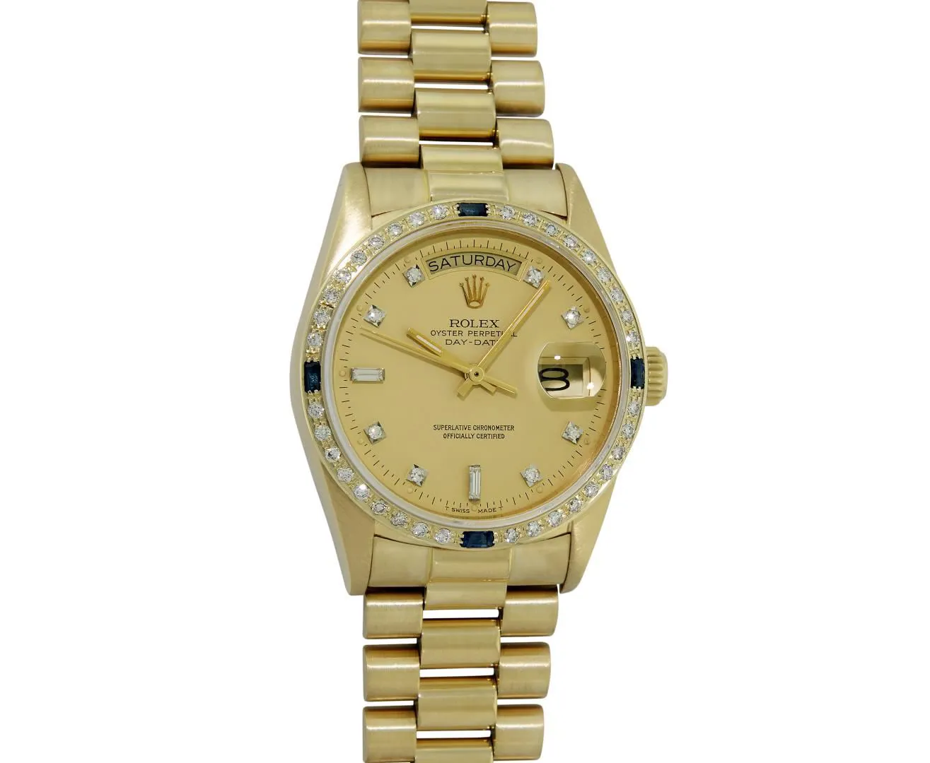 Rolex Day-Date "President" 36mm Yellow gold and 18k yellow gold Champagne 1