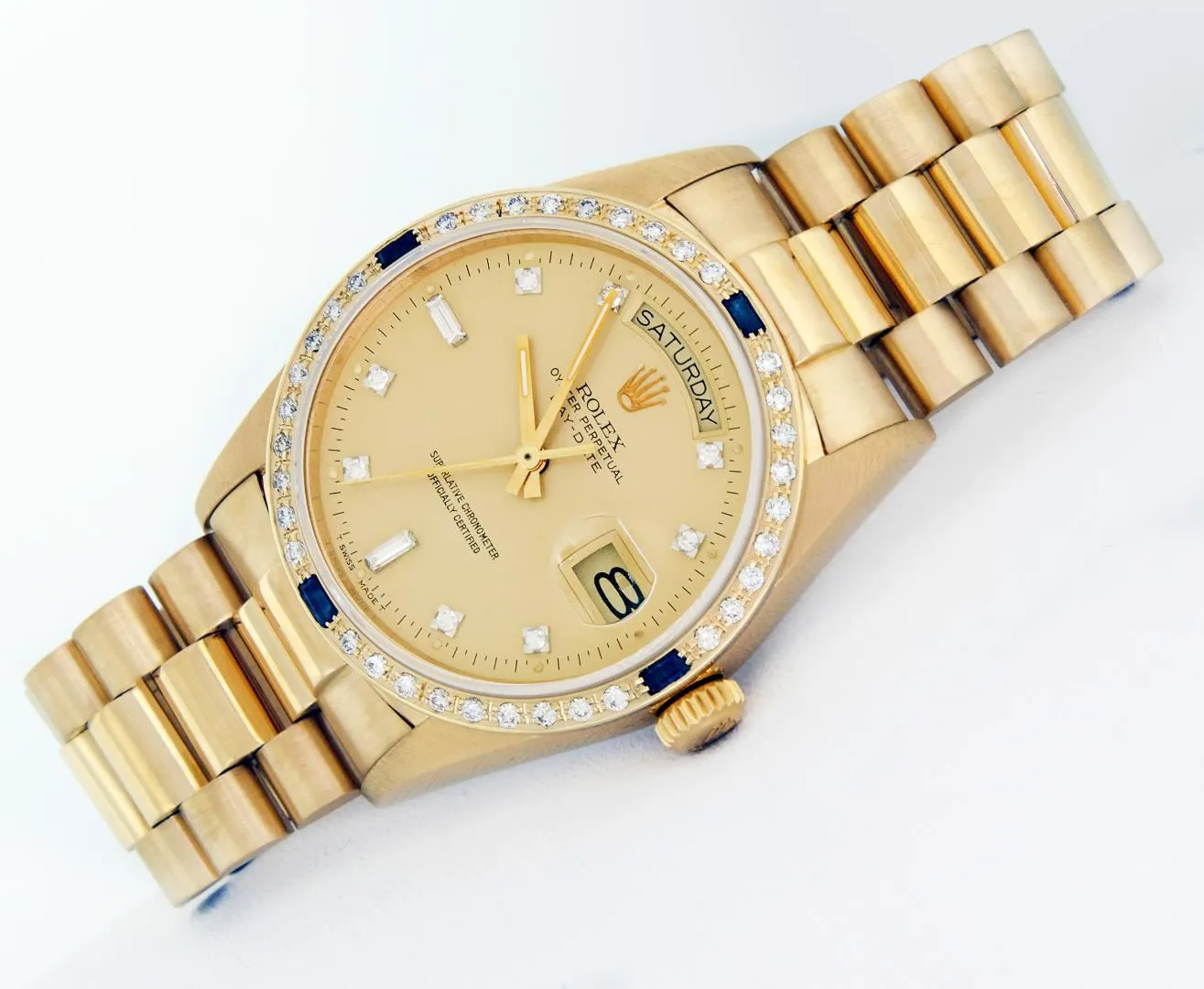 Rolex Day-Date "President" 36mm Yellow gold and 18k yellow gold Champagne 2