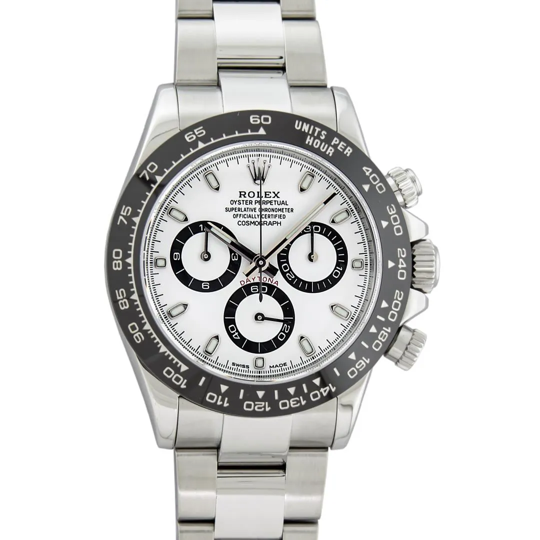 Rolex Chronograph 40mm Stainless steel White