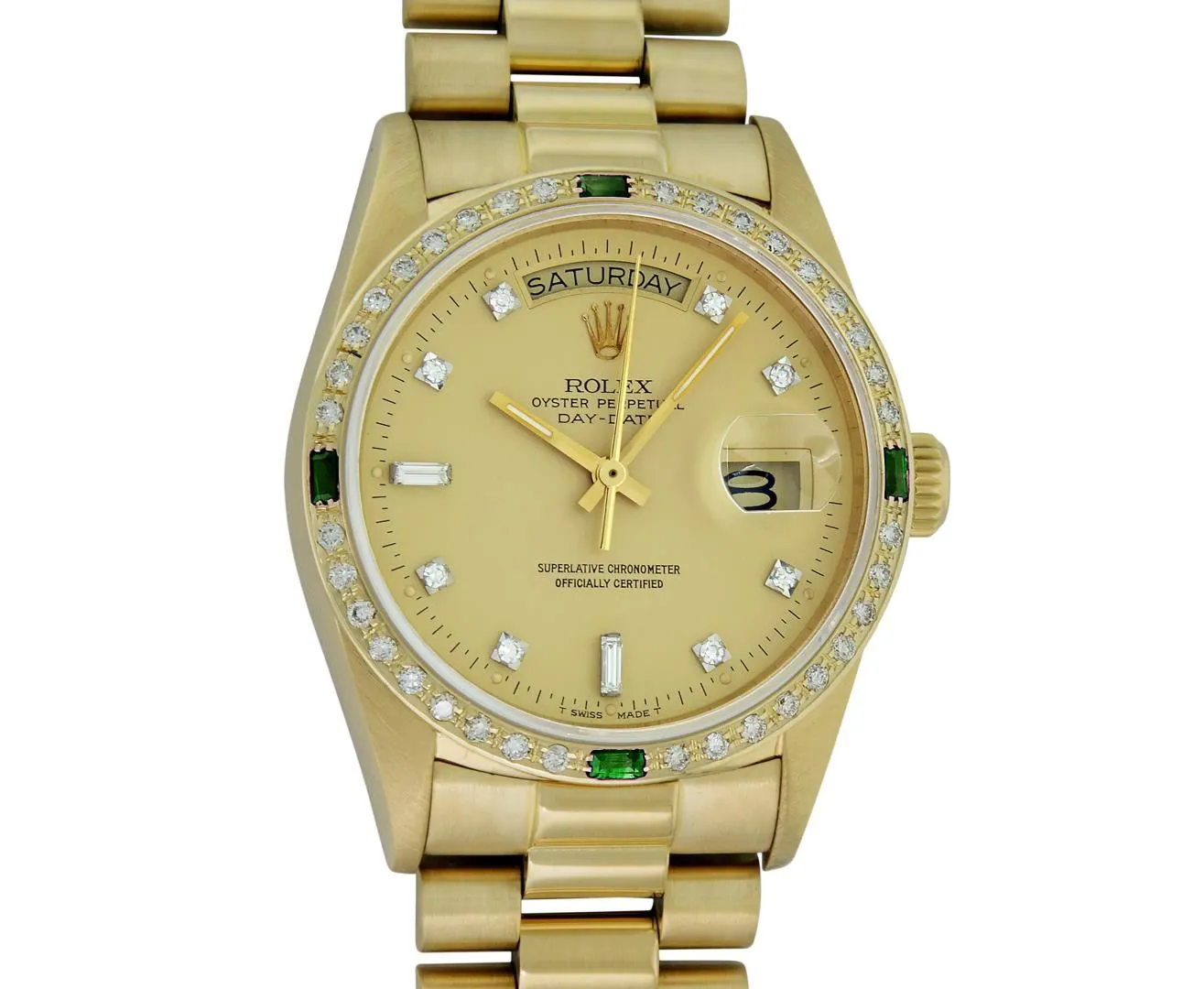 Rolex Day-Date "President" 36mm Yellow gold and 18k yellow gold Champagne