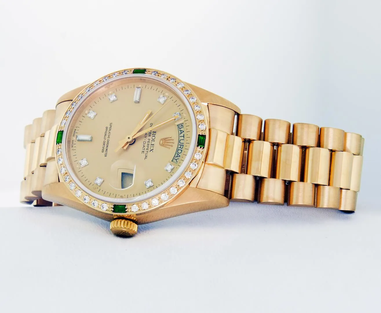 Rolex Day-Date "President" 36mm Yellow gold and 18k yellow gold Champagne 4