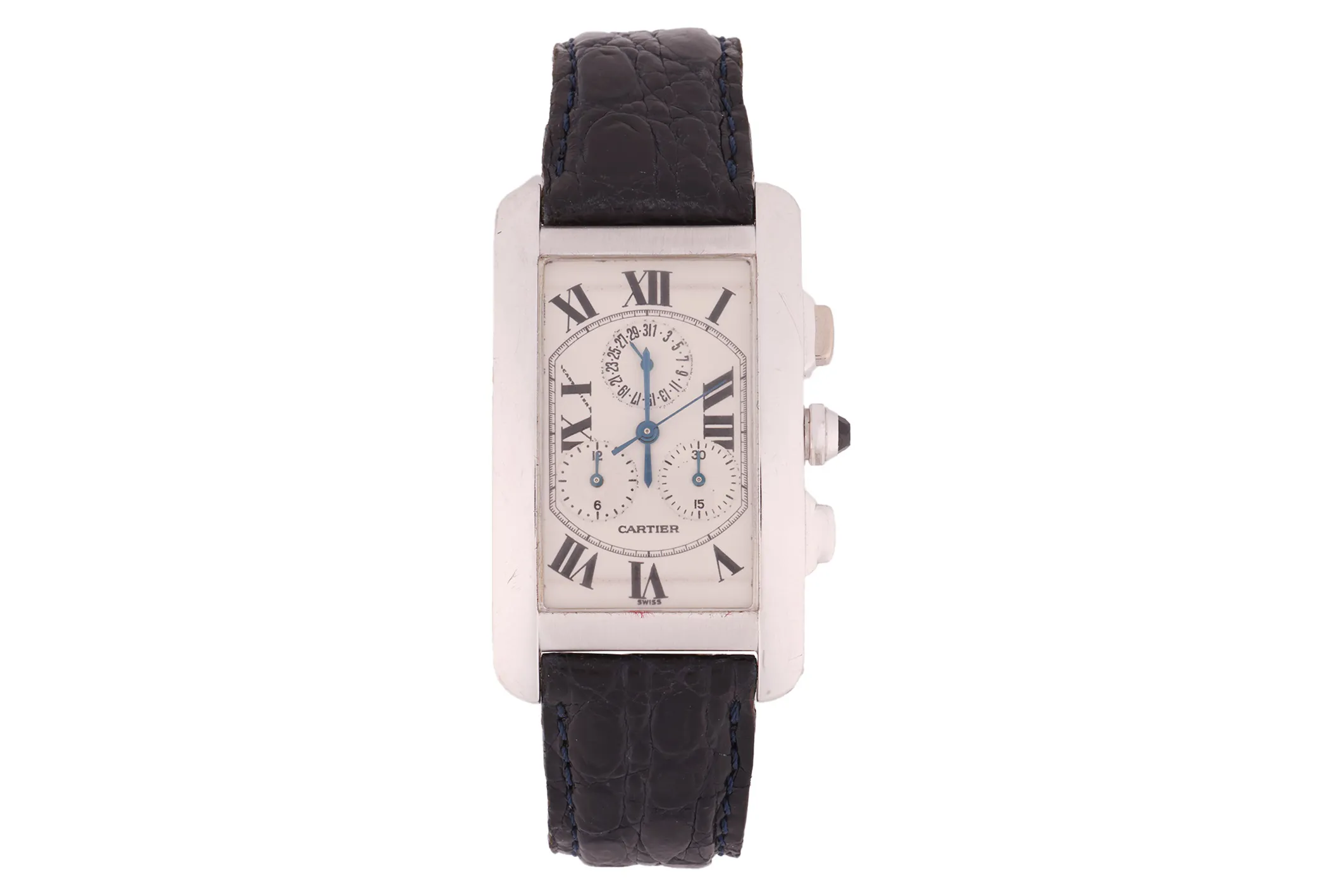 Cartier Tank Américaine 2312 28mm 18k white gold White