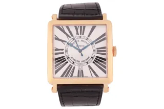 Franck Muller Master Square 600K SC ST B 18k yellow gold Silver