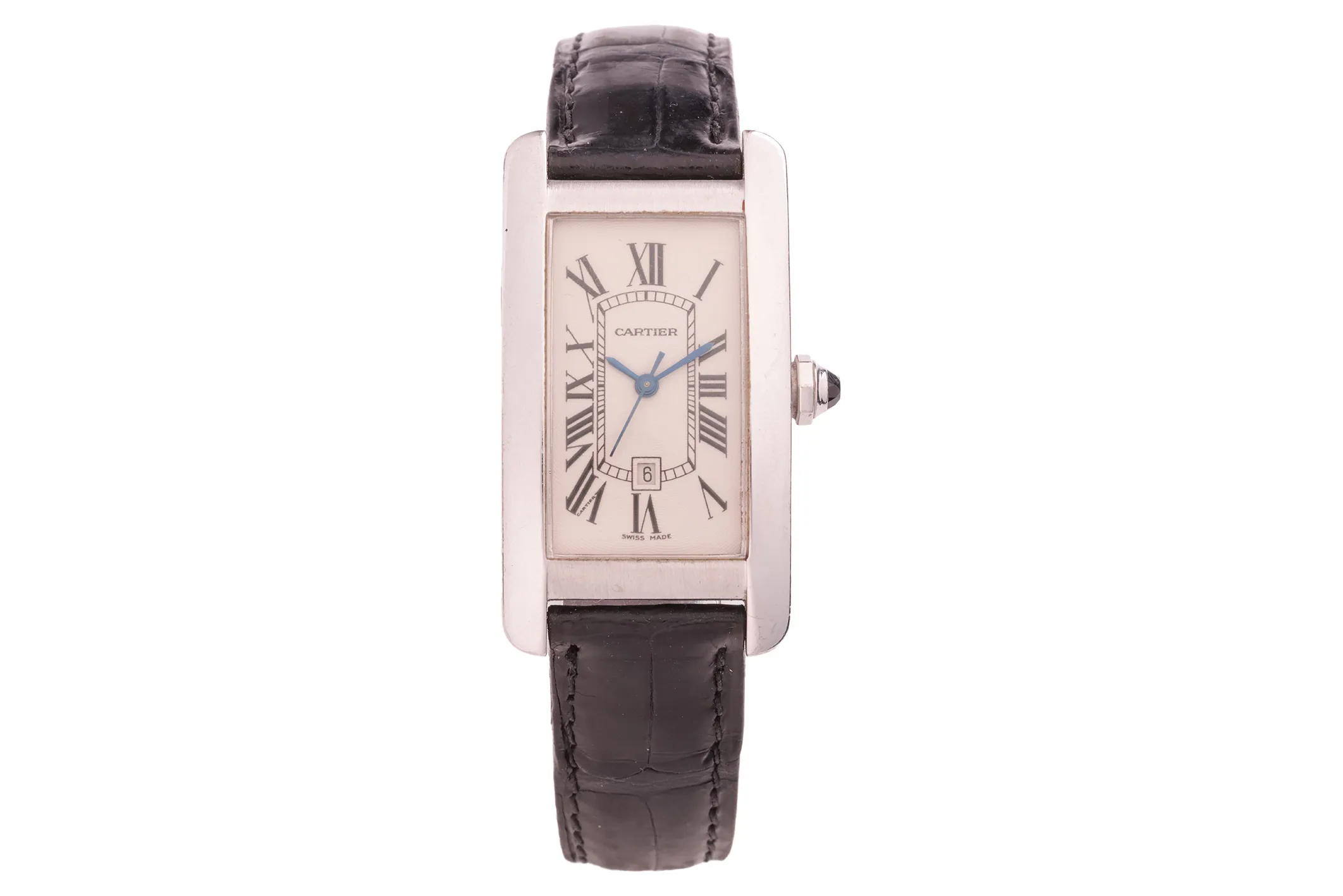 Cartier Tank Américaine 2490 18k white gold White