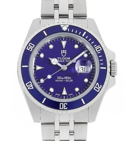 Tudor Prince Date 73190 33mm Stainless steel Blue