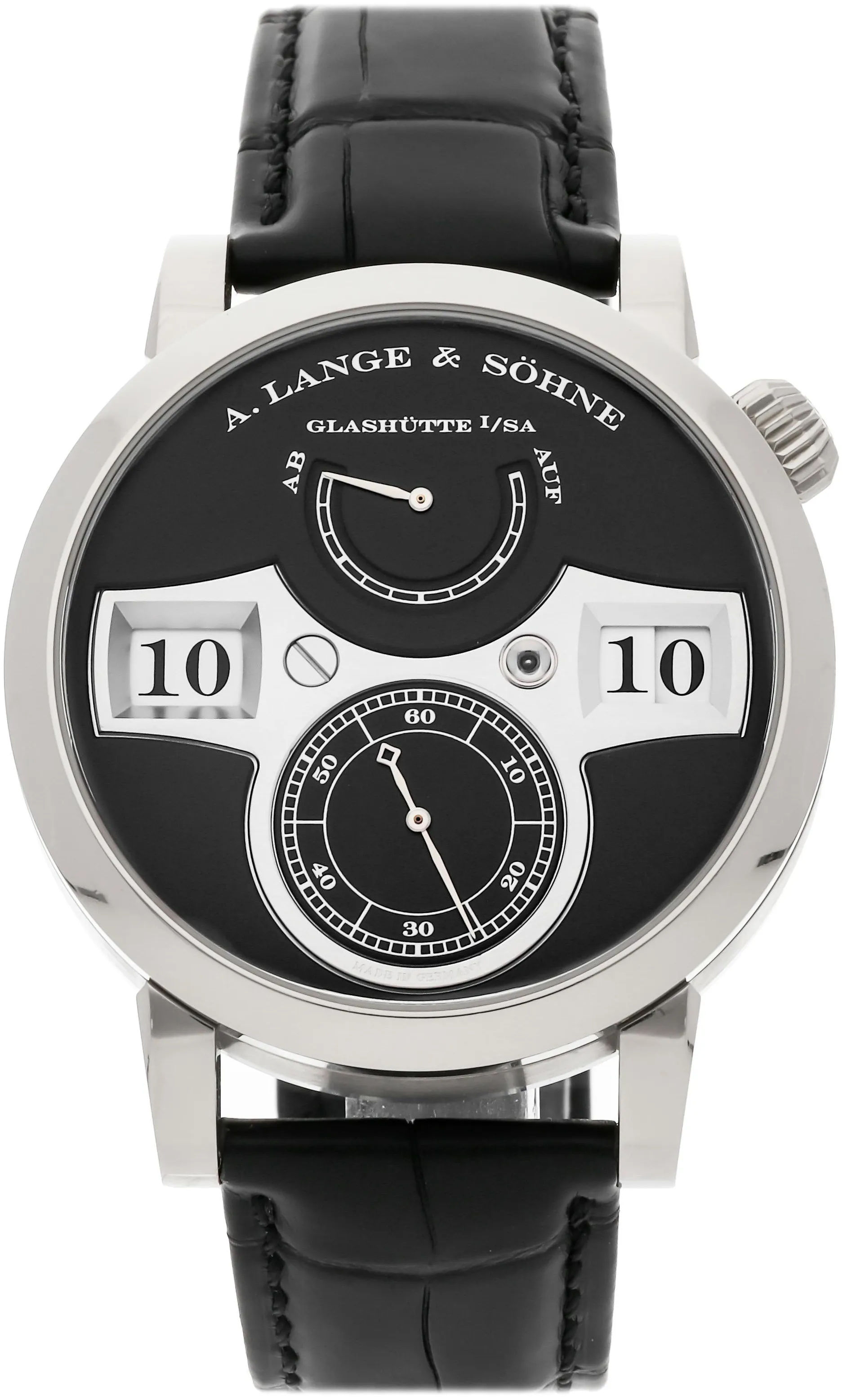 A. Lange & Söhne Lange Zeitwerk 140.029 41mm White gold Black