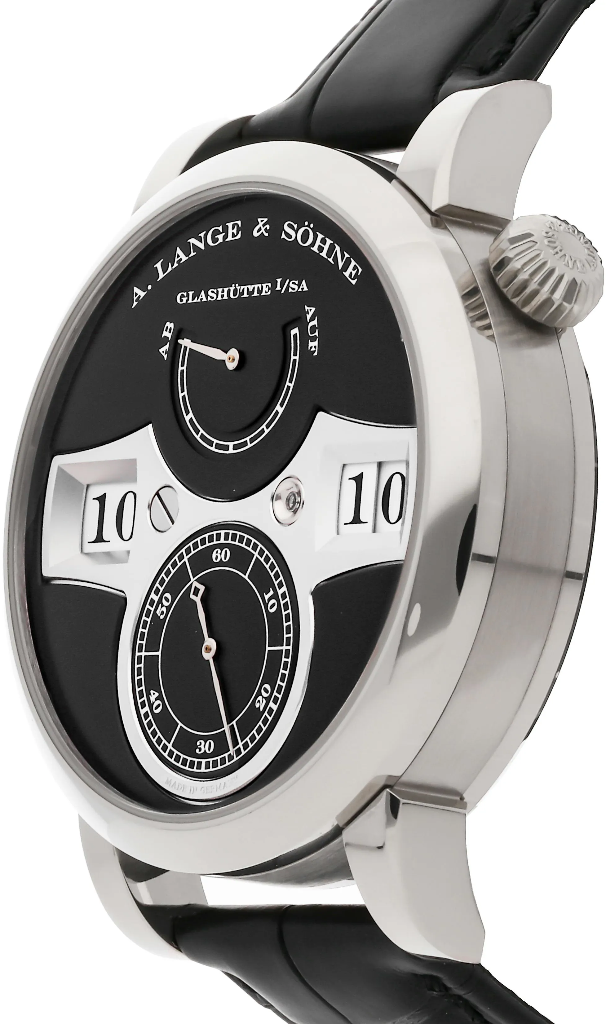 A. Lange & Söhne Lange Zeitwerk 140.029 41mm White gold Black 1